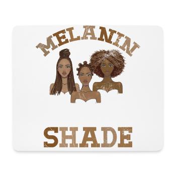 Melanin Yep Nous jetons de l’ombre pour la fierté - Tapis de souris (format paysage) - blanc - Devant