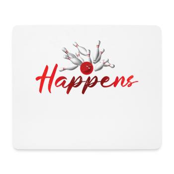 Bowl Design Bowling Player Sport Für Bowler - Mousepad (Querformat) - Weiß - Vorne