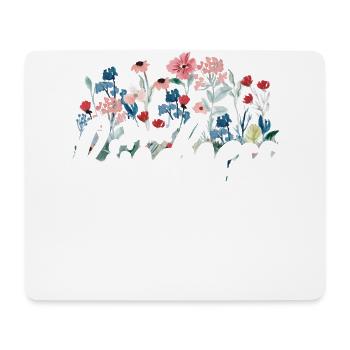 Spread Kindness Like Wildflowers - Mouse Pad (horizontal) - white - Front