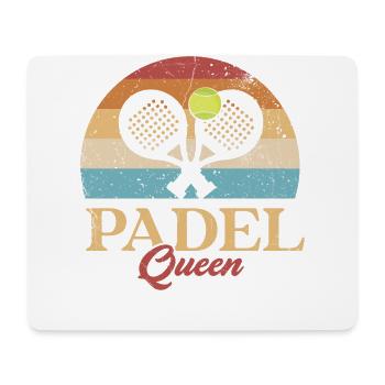 Padel Queen Padel Racket Ball Design For Padel - Mouse Pad (horizontal) - white - Front