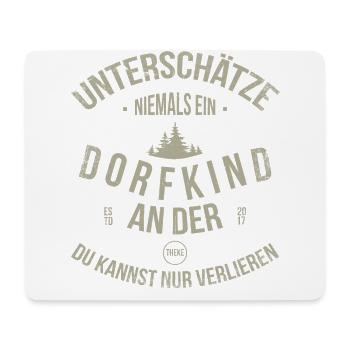 Dorfkind und stolz drauf. Dorfkind - Mousepad (Querformat) - Weiß - Vorne