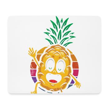 Ananas-retro-design Für Strandliebhaber Ananas - Mousepad (Querformat) - Weiß - Vorne
