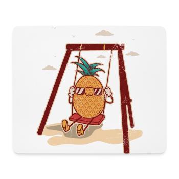 Ananas-schaukel-design Für Strandliebhaber Ananas - Mousepad (Querformat) - Weiß - Vorne