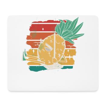 Ananas-schaukel-retro-design Für Strandliebhaber - Mousepad (Querformat) - Weiß - Vorne