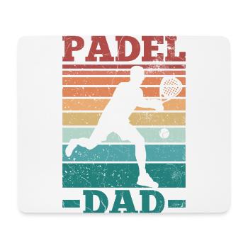 Padel Papa Padel Raquette Ball Design Pour Padel - Tapis de souris (format paysage) - blanc - Devant