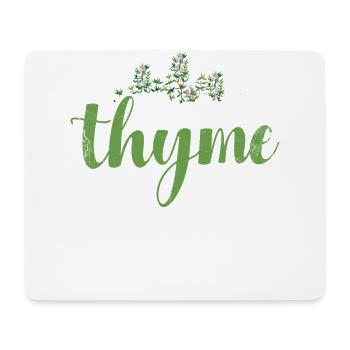 Wir Haben Den Ganzen Thymian Im Weltdesign Für - Mousepad (Querformat) - Weiß - Vorne