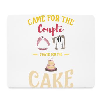 Venu pour le couple, est resté pour la mariée, le - Tapis de souris (format paysage) - blanc - Devant