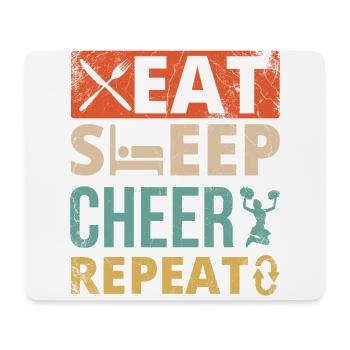 Tout sur ce design de base pour les pom-pom girls - Tapis de souris (format paysage) - blanc - Devant