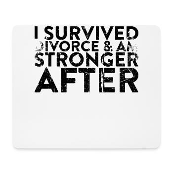 I survived the divorce and after the - Mouse Pad (horizontal) - white - Front