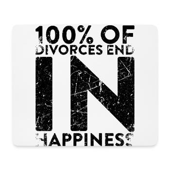 100% of divorces end with luck for the - Mouse Pad (horizontal) - white - Front