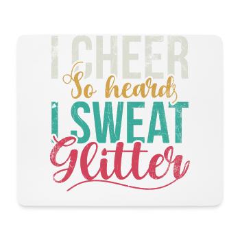 I cheer so much that I make glitter for cheerleaders - Mouse Pad (horizontal) - white - Front