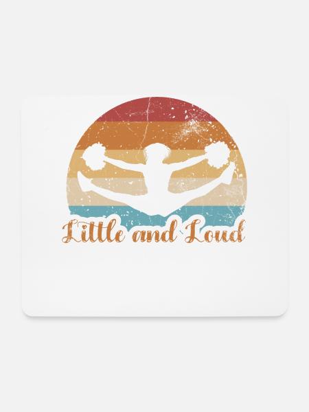 Little And Loud Design Für Cheerleader Cheer Girls - Mousepad (Querformat) - Weiß