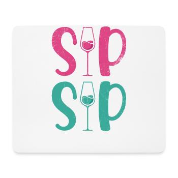 Sip Sip Hurra Marriage Design pour marié-marié - Tapis de souris (format paysage) - blanc - Devant