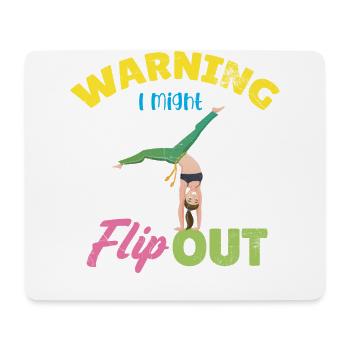 Warning: I could use the design for cheerleaders - Mouse Pad (horizontal) - white - Front