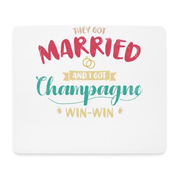They got married and I worked for - Mouse Pad (horizontal) - white - Front