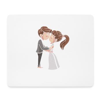 The sweetest bridal couple I've ever done for the bride - Mouse Pad (horizontal) - white - Front