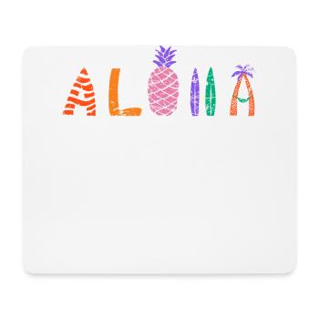 Aloha-ananas-design Für Strandliebhaber Ananas - Mousepad (Querformat) - Weiß - Vorne