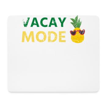 Vacay Mode Ananas Design Für Strandliebhaber - Mousepad (Querformat) - Weiß - Vorne