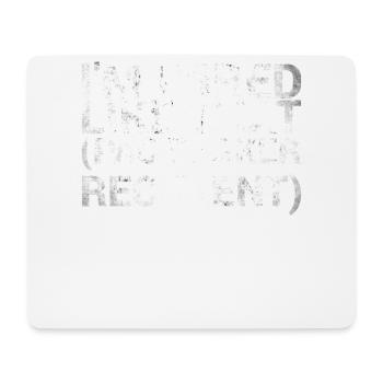 Je suis comme ce destinataire d’un - Tapis de souris (format paysage) - blanc - Devant