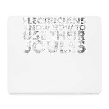 Electricians know how to use it for lineman and - Mouse Pad (horizontal) - white - Front