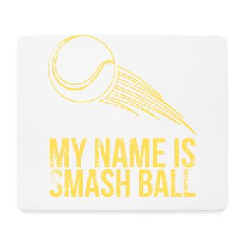 Mein Name Ist Smash Ball Design Für Tennisfans - Mousepad (Querformat) - Weiß - Vorne