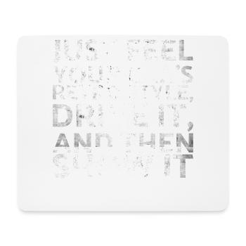 Spüren Sie Einfach Den Retro-style-drive Ihres - Mousepad (Querformat) - Weiß - Vorne