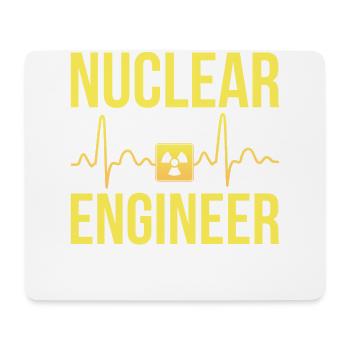 Ingénieur nucléaire - Tapis de souris (format paysage) - blanc - Devant
