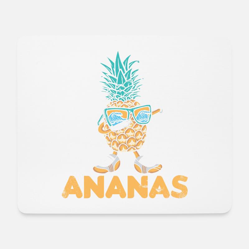 Das ist mein Ananas Kostüm, Ananas - Mousepad (Querformat) - Weiß