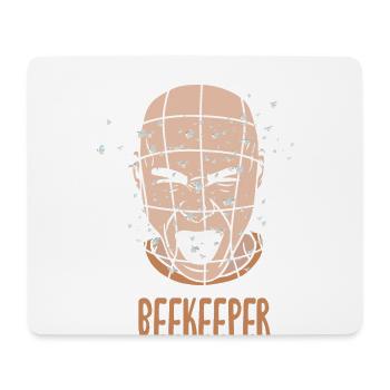 Beekeeper design for honey bee lovers - Mouse Pad (horizontal) - white - Front