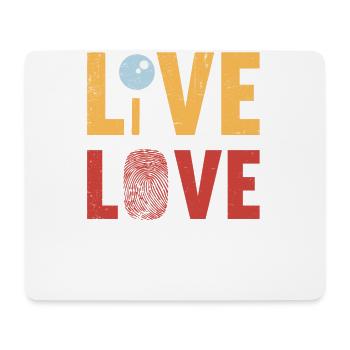Live Love Lab, Investigator - Mouse Pad (horizontal) - white - Front
