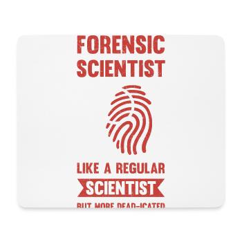 Médecin légiste comme un scientifique normal, - Tapis de souris (format paysage) - blanc - Devant
