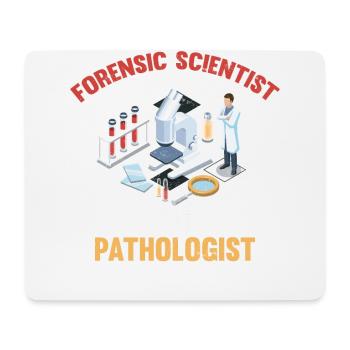 Médecin légiste, pas pathologiste, enquêteur - Tapis de souris (format paysage) - blanc - Devant