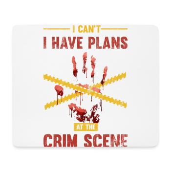 I can't, I have pans at the scene, - Mouse Pad (horizontal) - white - Front