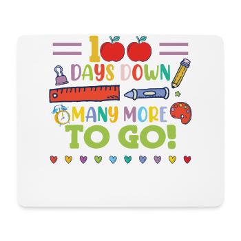 Plus que 100 jours - Tapis de souris (format paysage) - blanc - Devant
