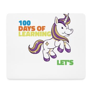 100 Tage Lernen Lasst Uns Feiern - Mousepad (Querformat) - Weiß - Vorne