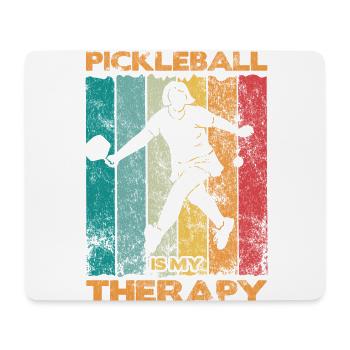 Das Leben Ist Erstaunlich, Pickleball Macht Es - Mousepad (Querformat) - Weiß - Vorne