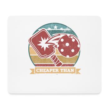 Das Leben Ist Erstaunlich, Pickleball Macht Es - Mousepad (Querformat) - Weiß - Vorne