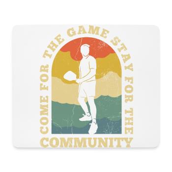 Life is amazing, Pickleball does it - Mouse Pad (horizontal) - white - Front