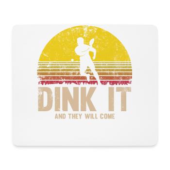 Das Leben Ist Erstaunlich, Pickleball Macht Es - Mousepad (Querformat) - Weiß - Vorne