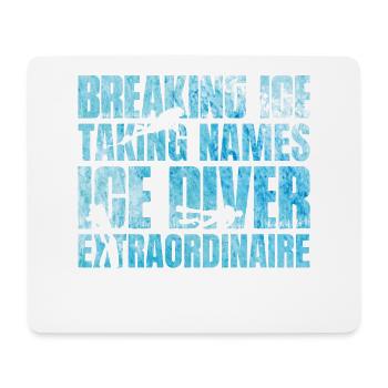 Ice Breaking Name Take, Plain - Mouse Pad (horizontal) - white - Front