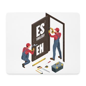 Es Eskaliert Eh Handwerker - Mousepad (Querformat) - Weiß - Vorne
