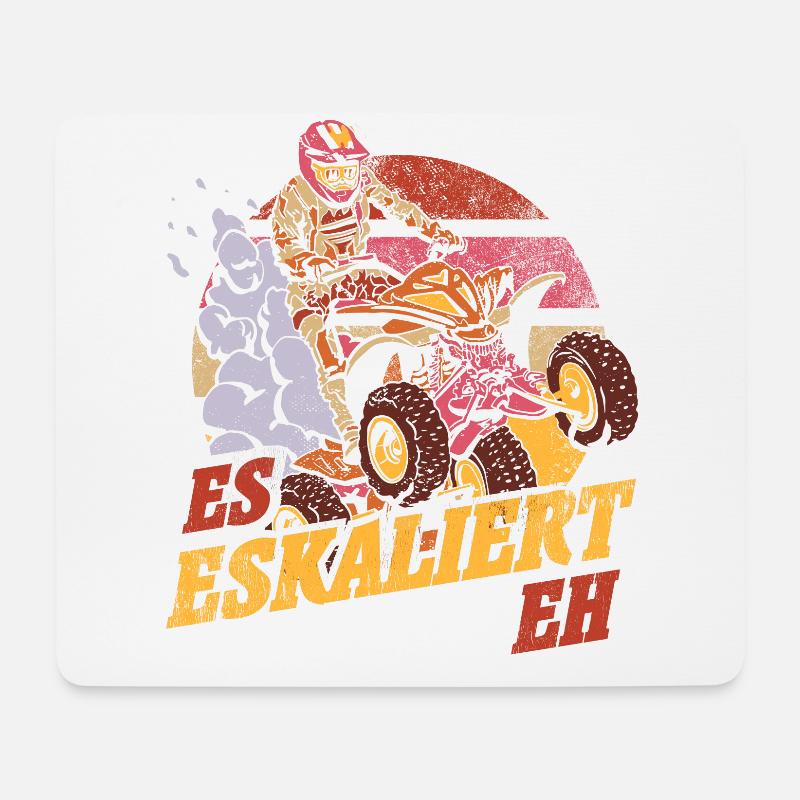Es Eskaliert Eh Quad - Mousepad (Querformat) - Weiß