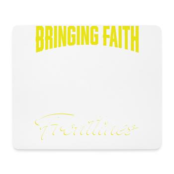 Glauben An Die Front Bringen, Kaplan - Mousepad (Querformat) - Weiß - Vorne