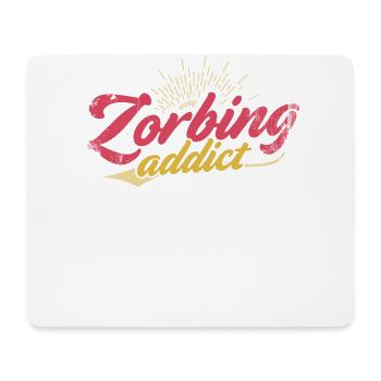 Zorbing Addict, Zorbing - Mouse Pad (horizontal) - white - Front