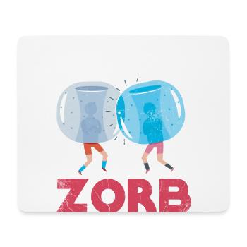 Né de Zorb, Zorbing - Tapis de souris (format paysage) - blanc - Devant