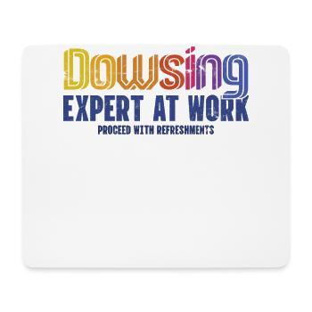Dowser au travail avec - Tapis de souris (format paysage) - blanc - Devant