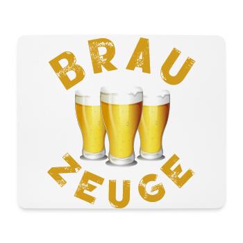 Brewman Beer Drinker - Mouse Pad (horizontal) - white - Front