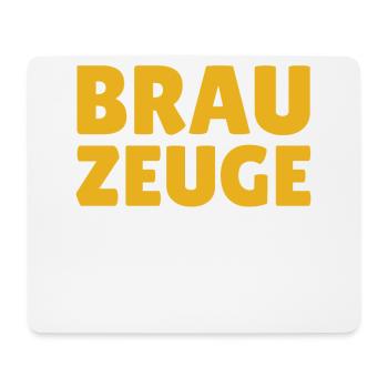 Brewman Beer Drinker - Mouse Pad (horizontal) - white - Front