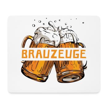 Brewman Beer Drinker - Mouse Pad (horizontal) - white - Front