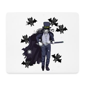 Horreur Halloween Fleddermäuse Épée de combattant - Tapis de souris (format paysage) - blanc - Devant